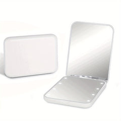 LED Mini Travel Makeup Mirror Compact Mirror With Lights