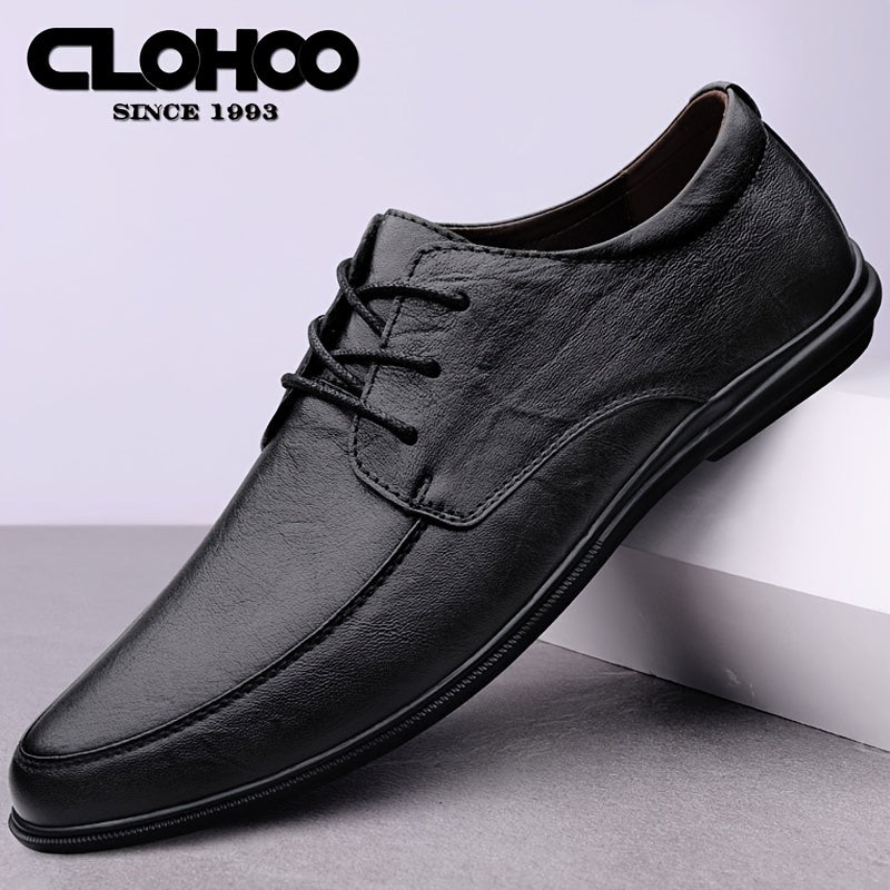 CLOHOO Customizable Leather Dress Shoes Lightweight Sneakers