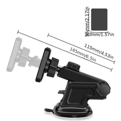 Magnetic Car Phone Holder Telescopic Dashboard & Windshield Bracket