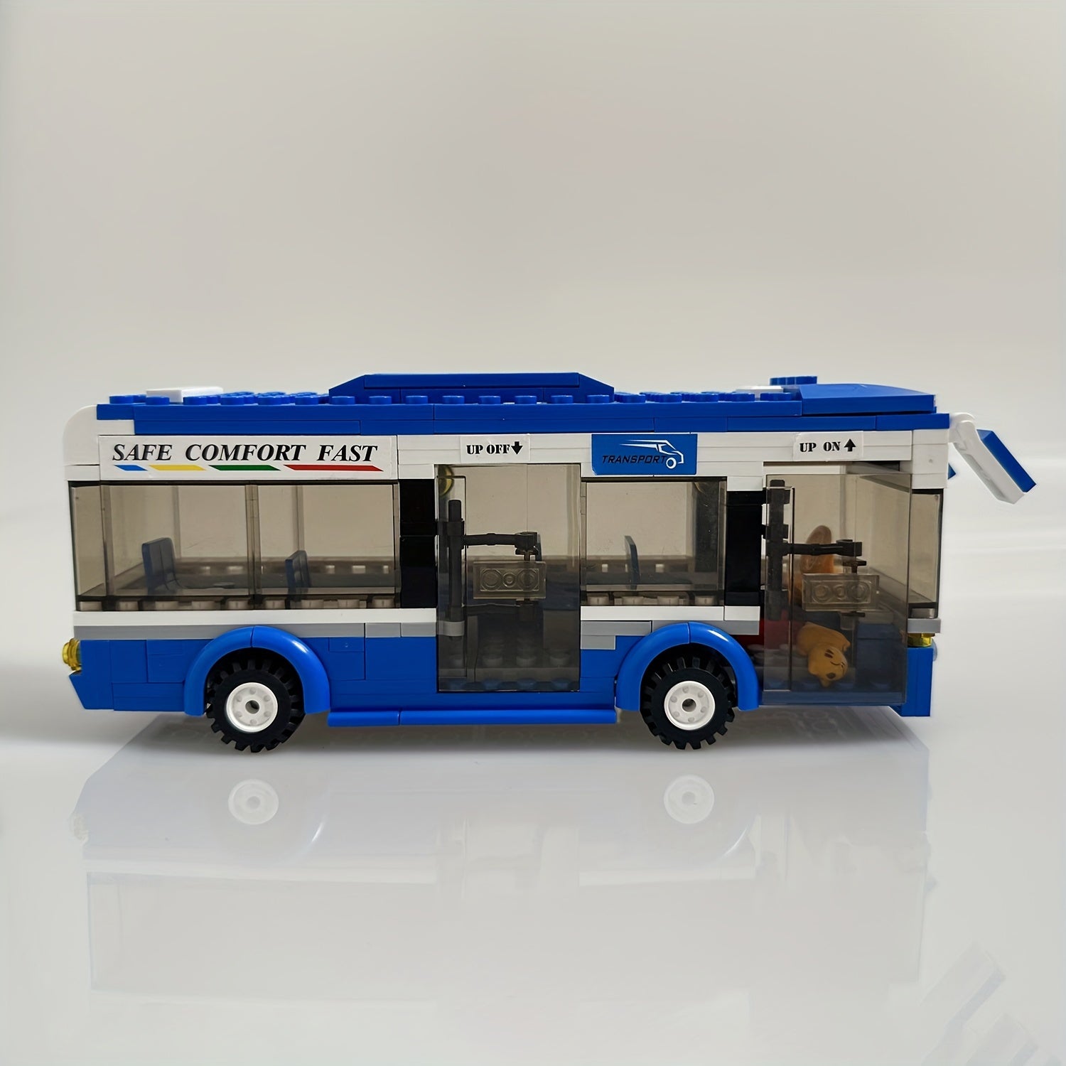 235pcs City Bus Model Building Blocks Toy Kit Gift