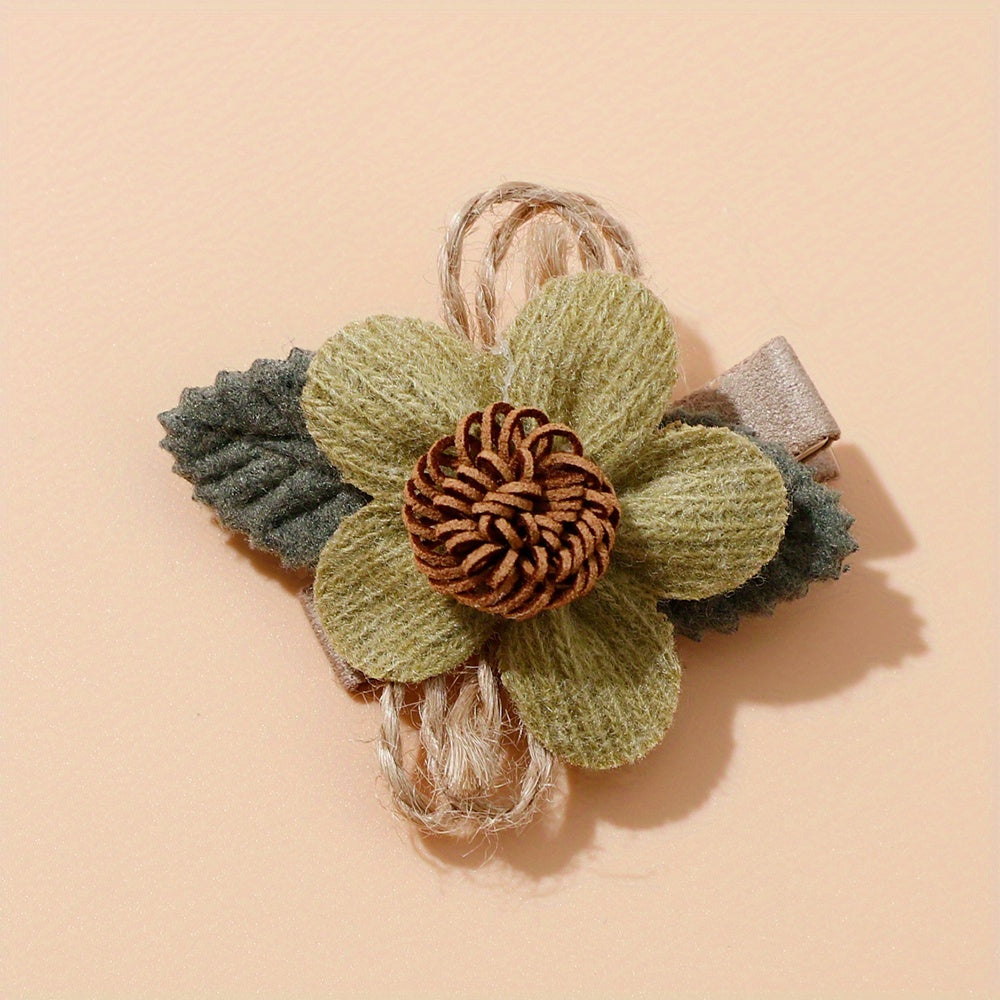 Baby Girls Flower Hair Clips Barrettes Headwear Kids Hair Accessories