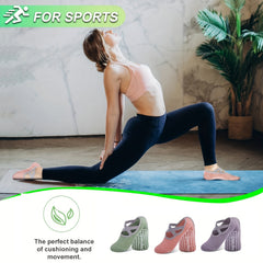 3 Pairs Non Slip Yoga Socks for Women, Perfect for Pilates, Barre, Ballet