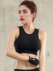 Seamless Wireless Sports Bra Cut Out Design