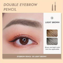 Waterproof Eyebrow Pencil & Spoolie Brush Long Wear Professional Styling