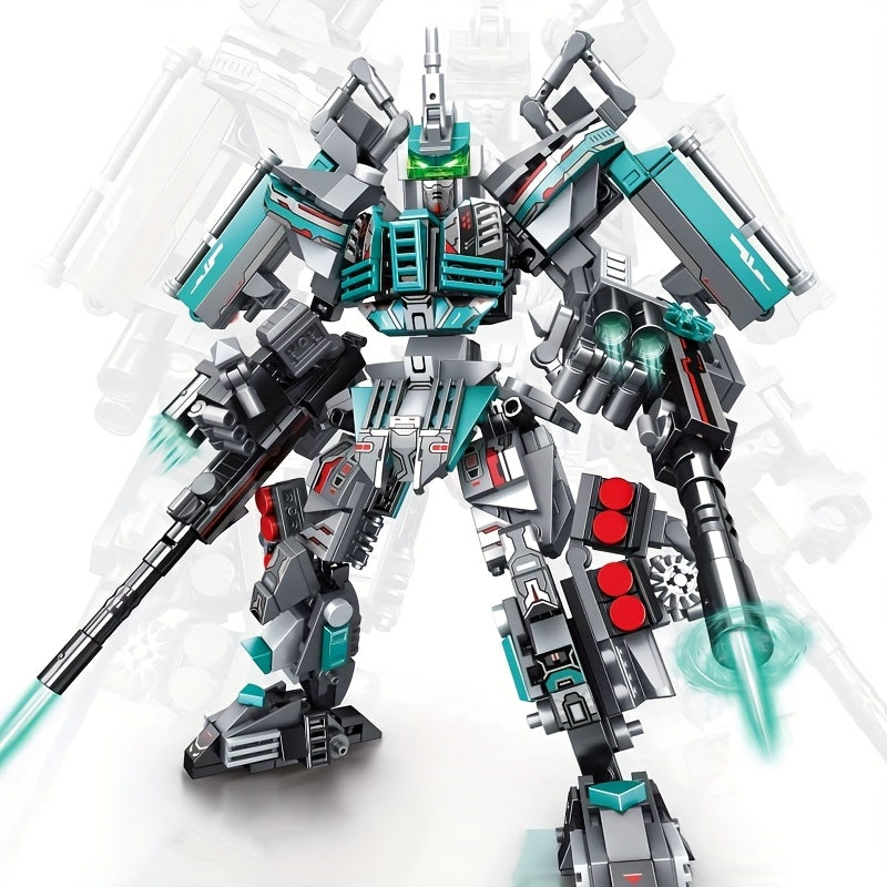 Robot Series Mecha Assembly Model Building Blocks Set Display