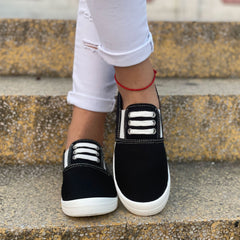 Women's Canvas Slip On Shoes Lightweight Low Top Sneakers