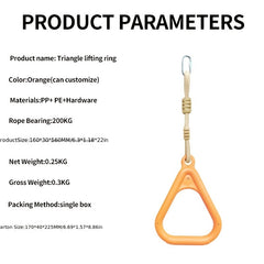 Gym Rings Hanging Ring With Rope for Indoor & Outdoor Fun