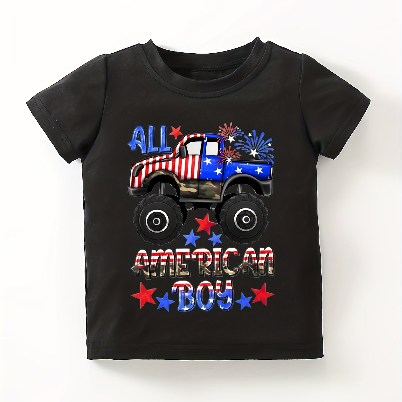 Baby Boys Casual All American Boy T-shirt for Independence Day