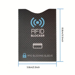 5PCS Aluminum Anti Rfid Blocking Card Holder Wallet