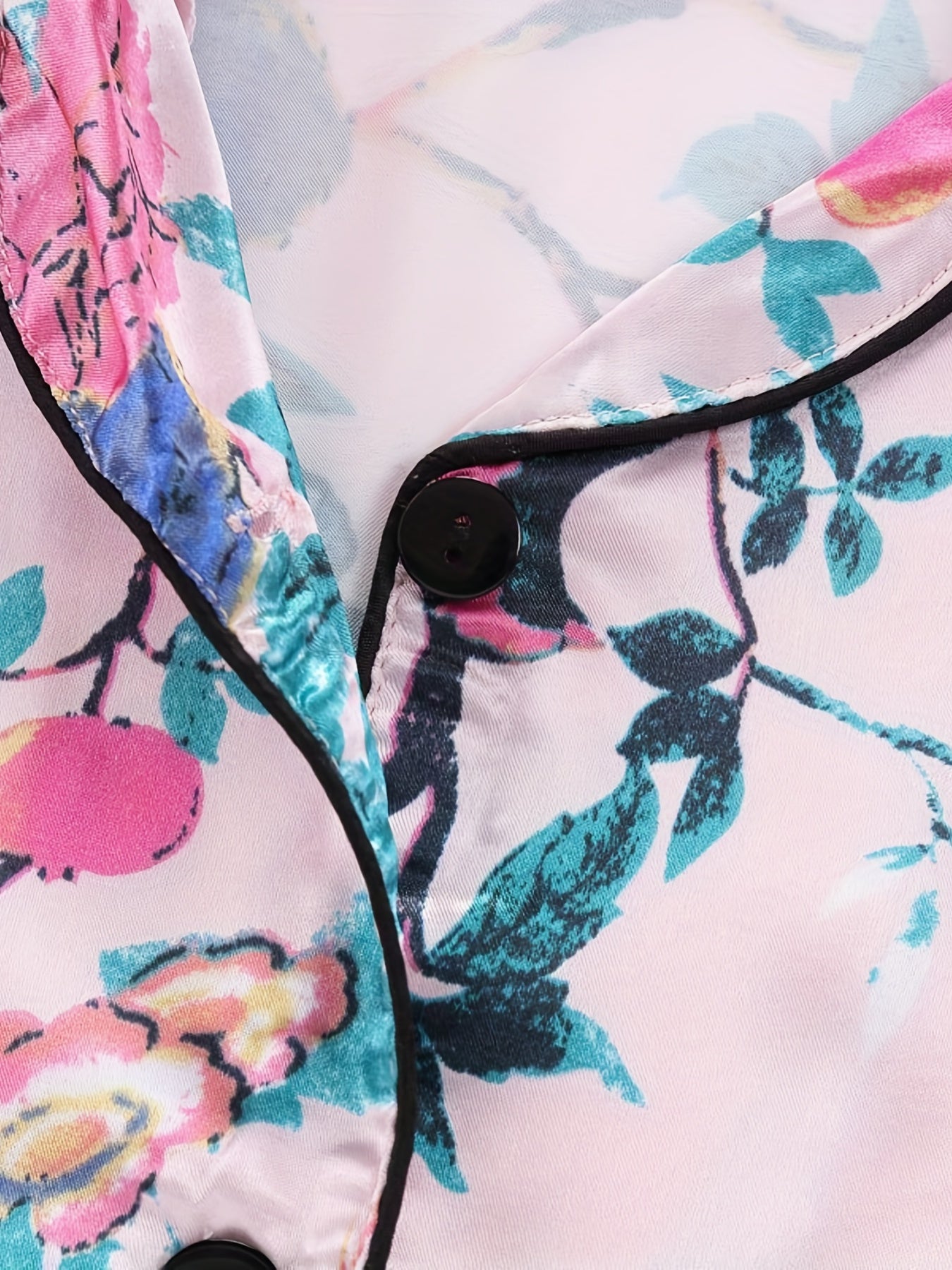 Girls Lounge Wear Top & Pants Pajamas Bird Print Set