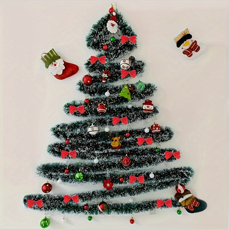 Christmas Rattan Dark Green And Edge Christmas Decoration Strips