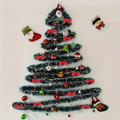 Christmas Rattan Dark Green And Edge Christmas Decoration Strips