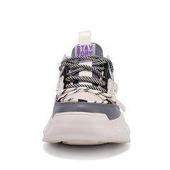 Women's Chunky Sneakers Letter Detail Running Comfortable Sports Shoes