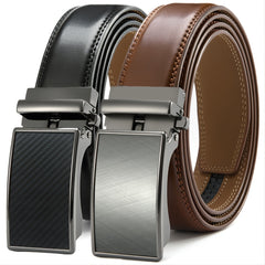 DOOPAI Mens Automatic Leather Ratchet Belts - Waistband For Men
