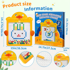 Large Magnetic Drawing Board for Toddlers with Magnetic Pen and Beads