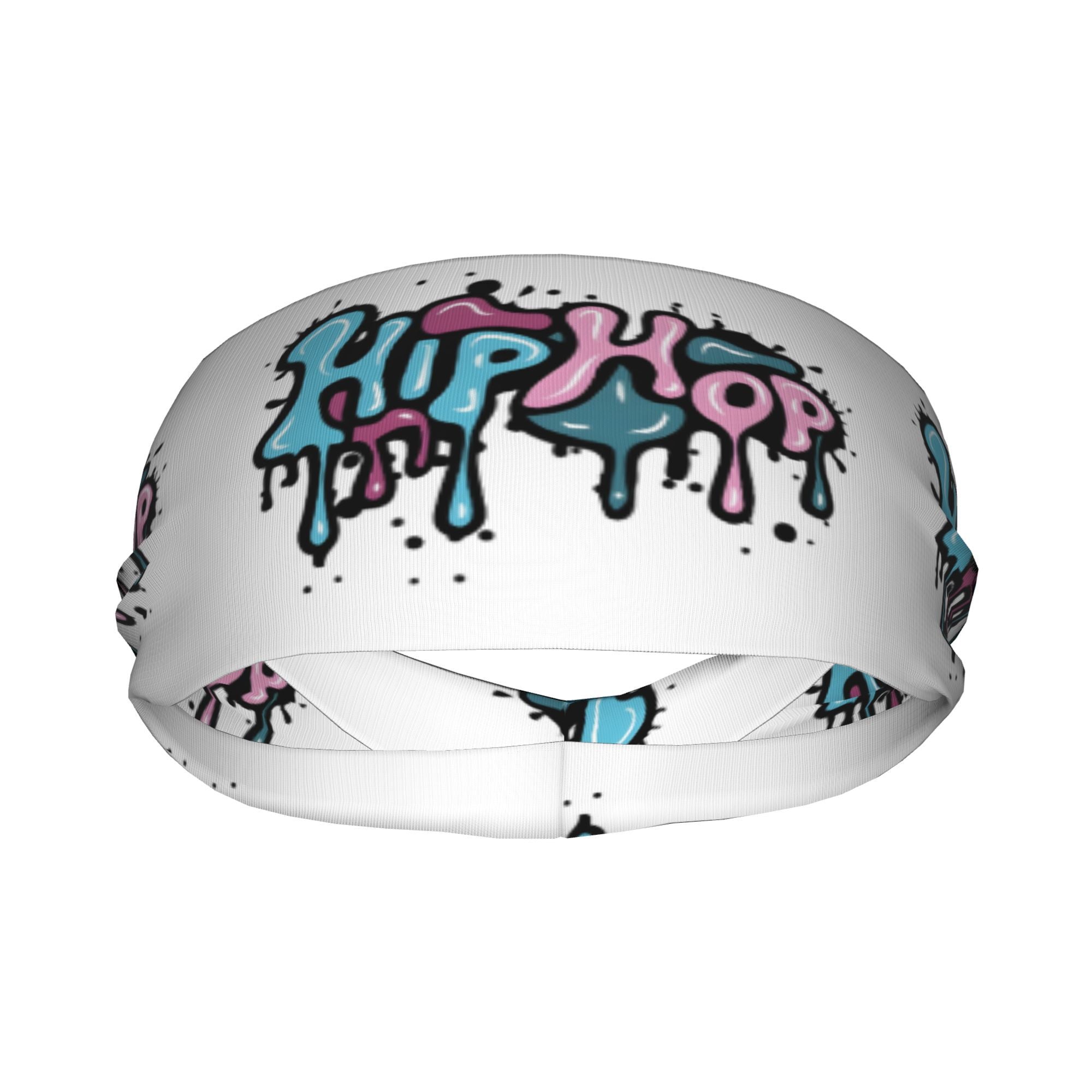 Hip Hop Graffiti Sports Headband Sweat Wicking Breathable Polyester