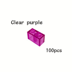 100pcs Small Particle Building Blocks 3004 Set 1X2 High Brick Accessories