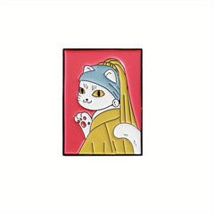 Cute Cartoon Cat Brooch for Kids - Fashionable Accessory