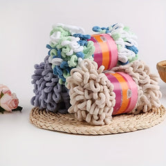 Finger Loops Yarn Soft DIY Knitting Crocheting Blanket Supplies