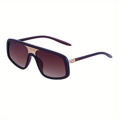 Men's Steampunk Style Sunglasses Retro One piece Glasses