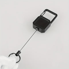 Metal Square Keychain Retractable Hanging Buckle Key Chain