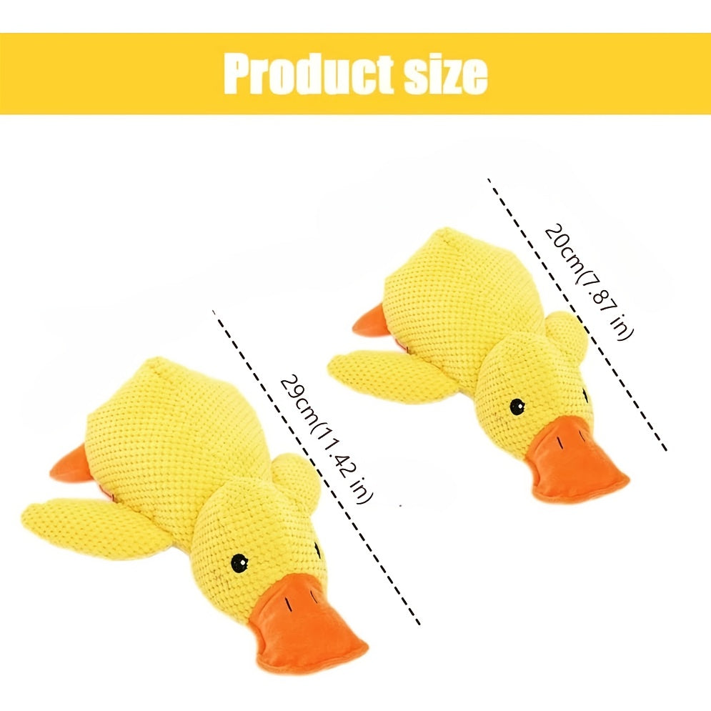 Large Yellow Duck Plush Toy Soft Stuffed Animal with Orange Beak & Feet