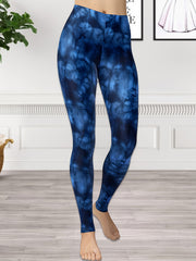 Camouflage Print High Waist Leggings for Women
