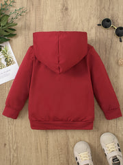 Boy's Adventure Print Hoodie for Outdoor Fall Winter