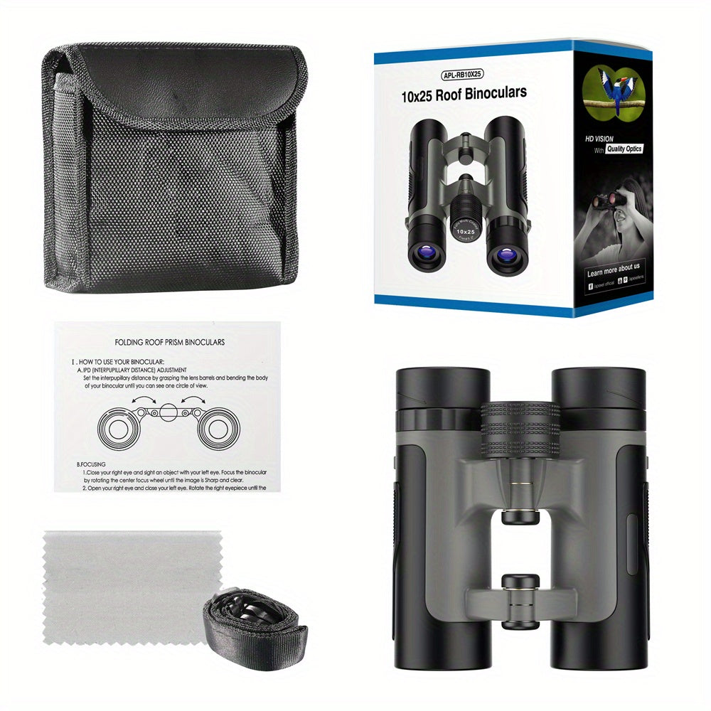 Portable Mini Binoculars for Bird Watching Travel Sightseeing Outdoor Sports