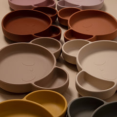 Panda Silicone Children's Feeding Plate with Suction Cup