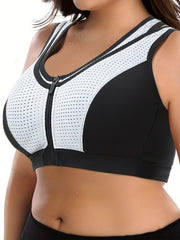 Colorblock High Impact Racer Back Sports Bra