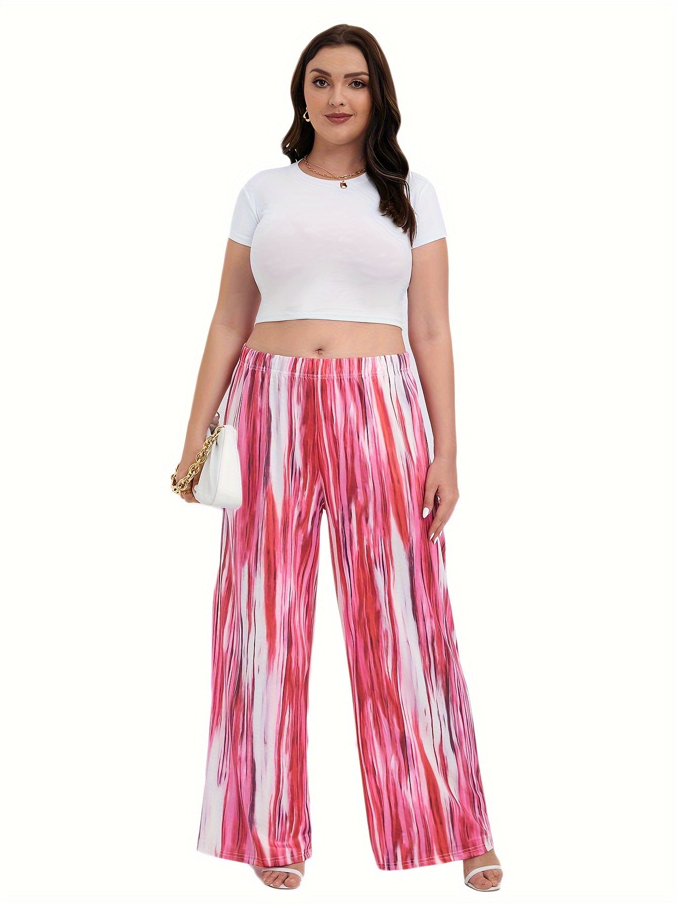 Tie Dye Wide Leg Sports Pants