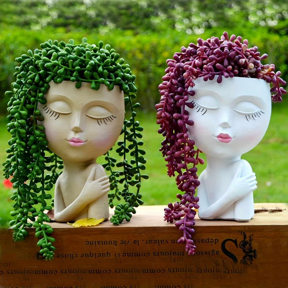 Resin Creative Vase Flower Pot Home Office Decoration