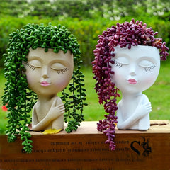 Resin Creative Vase Flower Pot Home Office Decoration