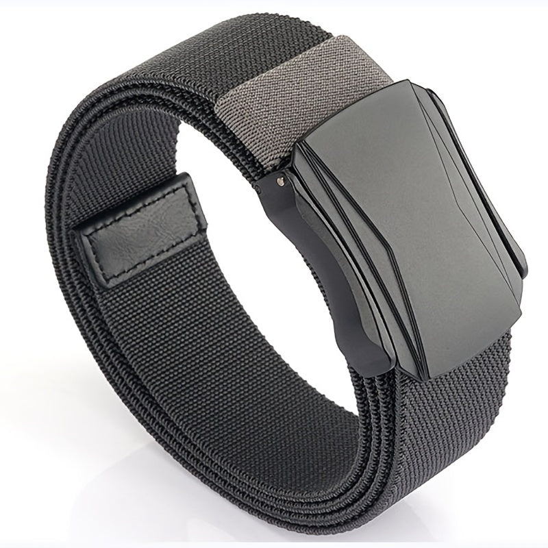 Men's Nylon Leather Belt Casual Pin Buckle Belt