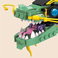 Educational Green Dragon Building Blocks Toy Set 507pcs