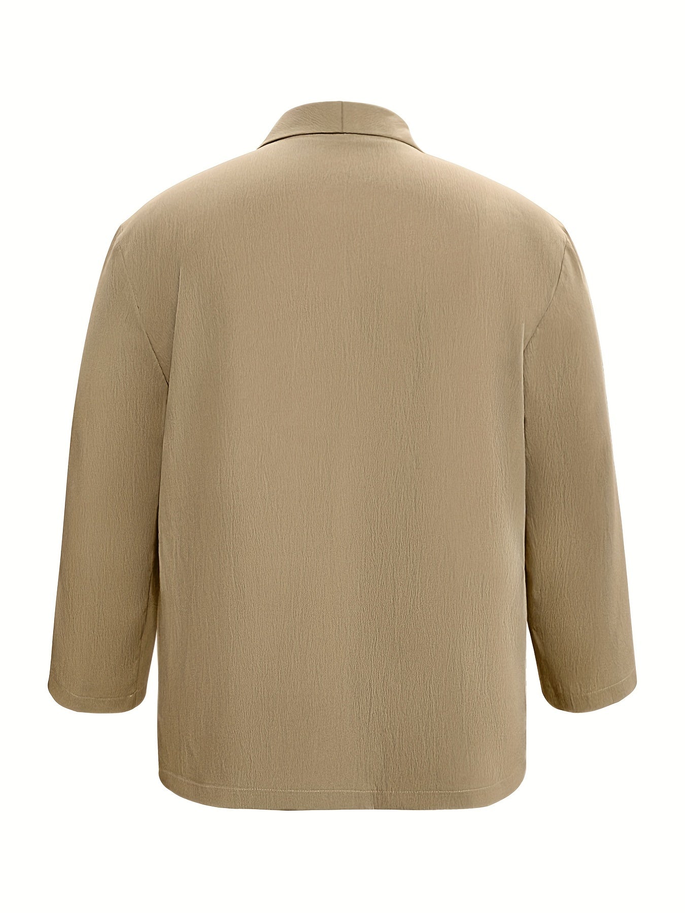Women's Plus Size Solid Long Sleeve Casual Blazer