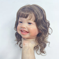 Artist Paint Reborn Doll Kit with Rooted Hair for Family Birthday Christmas