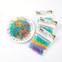 900pcs Kids' Disposable Hair Ties - Perfect Hair Accessory