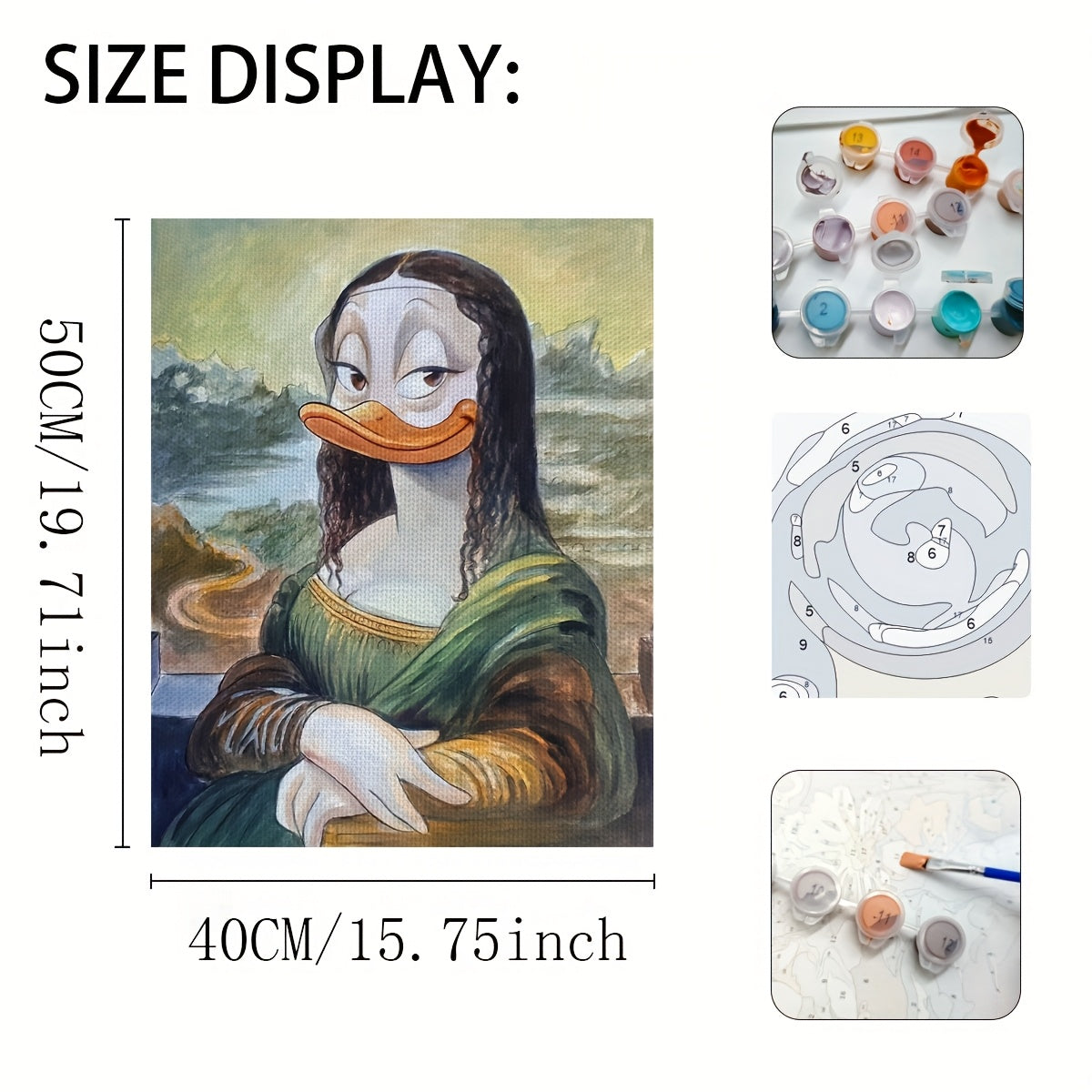 DIY Painting & Drawing Kit Homemade Duck Lady Ideal for Collection and Gifts