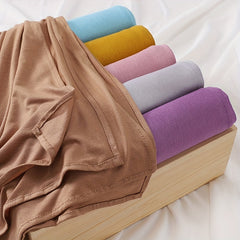 Long Hijab Solid Scarf Elastic Turban Large Shawl Bandana for Women