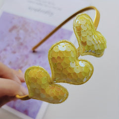 Girls' Glitter Love Headband & Sweet Hair Band