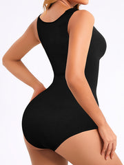 Slimming Tank Bodysuit Tummy Control V Neck Sleeveless Body Shaper
