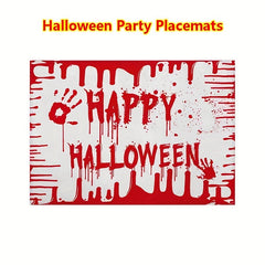1pc Halloween Party Placemats Linen Insulated Placemat