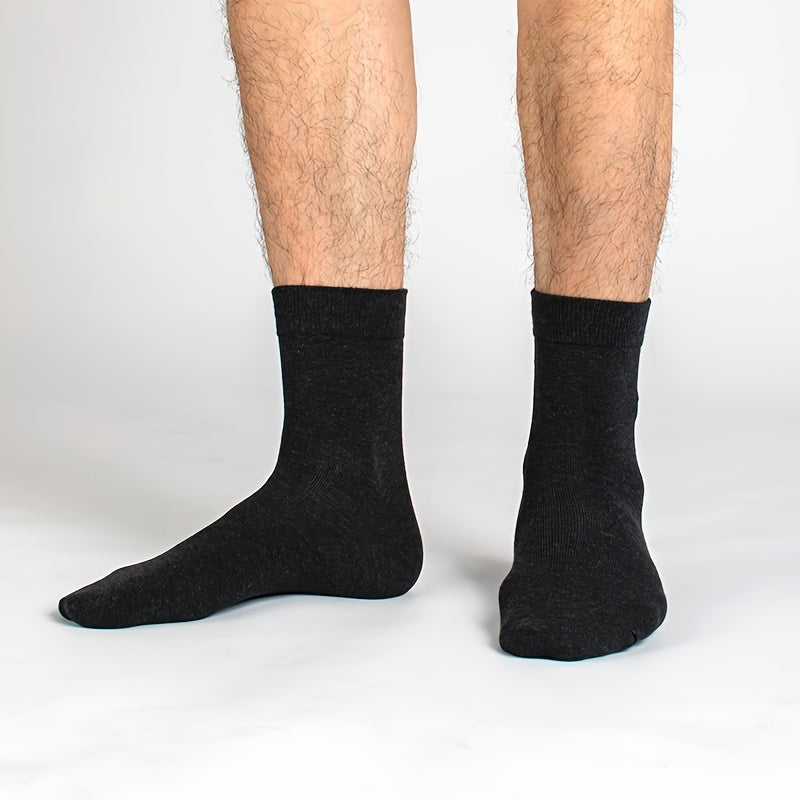 Men's Mid Crew Sport Socks 5 Pairs | Sweat Absorbing & Comfy