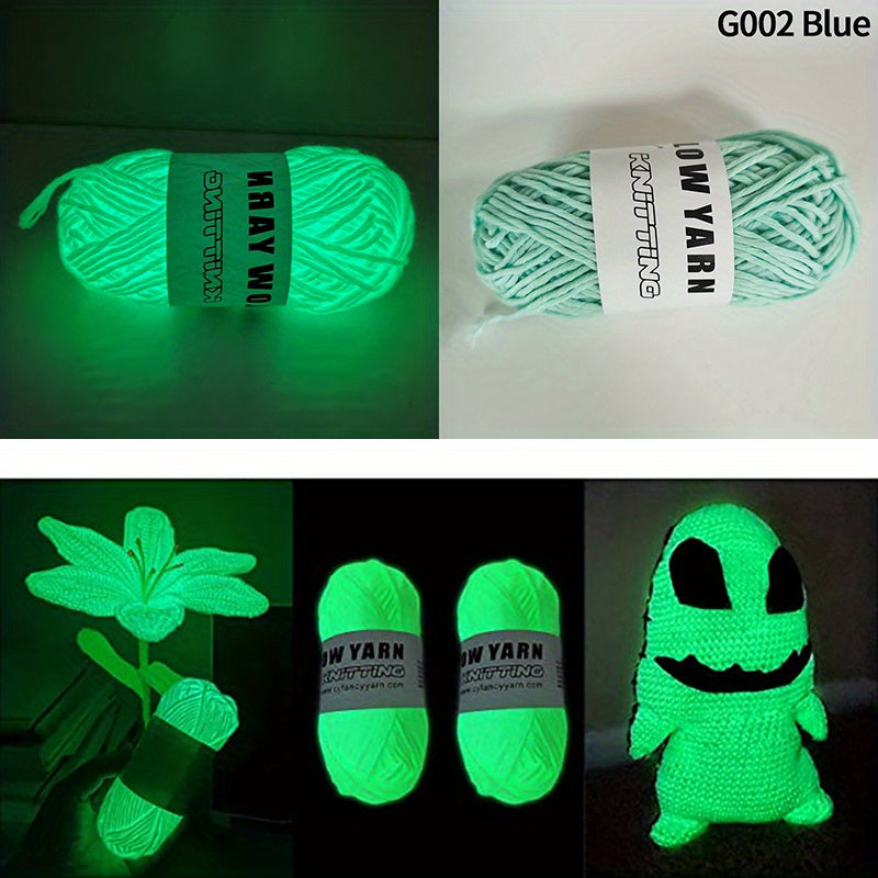 Glow In The Dark Yarn for DIY Knitting Luminous Yarn 50g