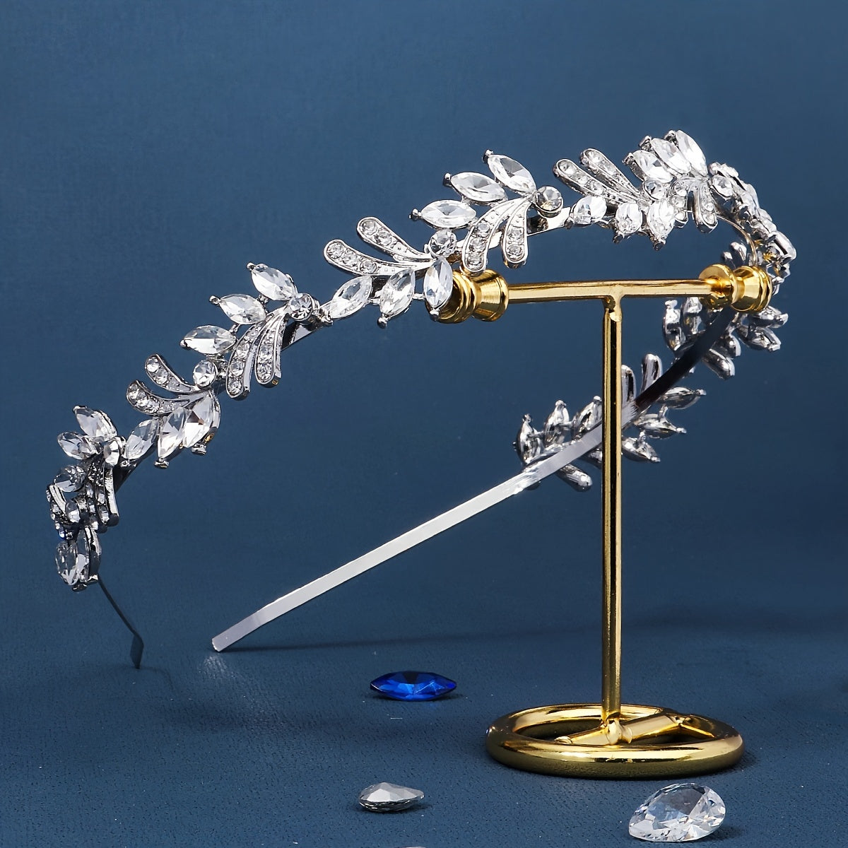 Bridal Crystal Headband Greek Leaf Hair Band Wedding Vintage Hair Piece