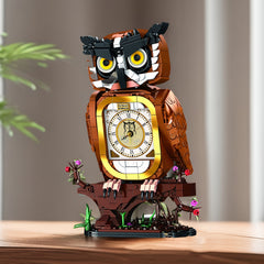 Educational Owl Clock Building Blocks Set for Ages 6