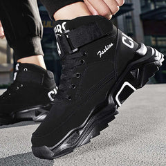 Men's Lace up Sneakers Ankle Boots Athletic Shoes