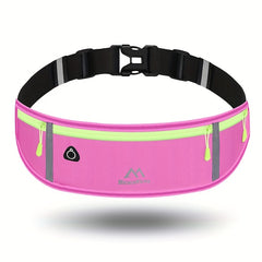 Sports Fanny Pack with Reflective Strip - Ultra Thin Waist Bag for Men and Women
